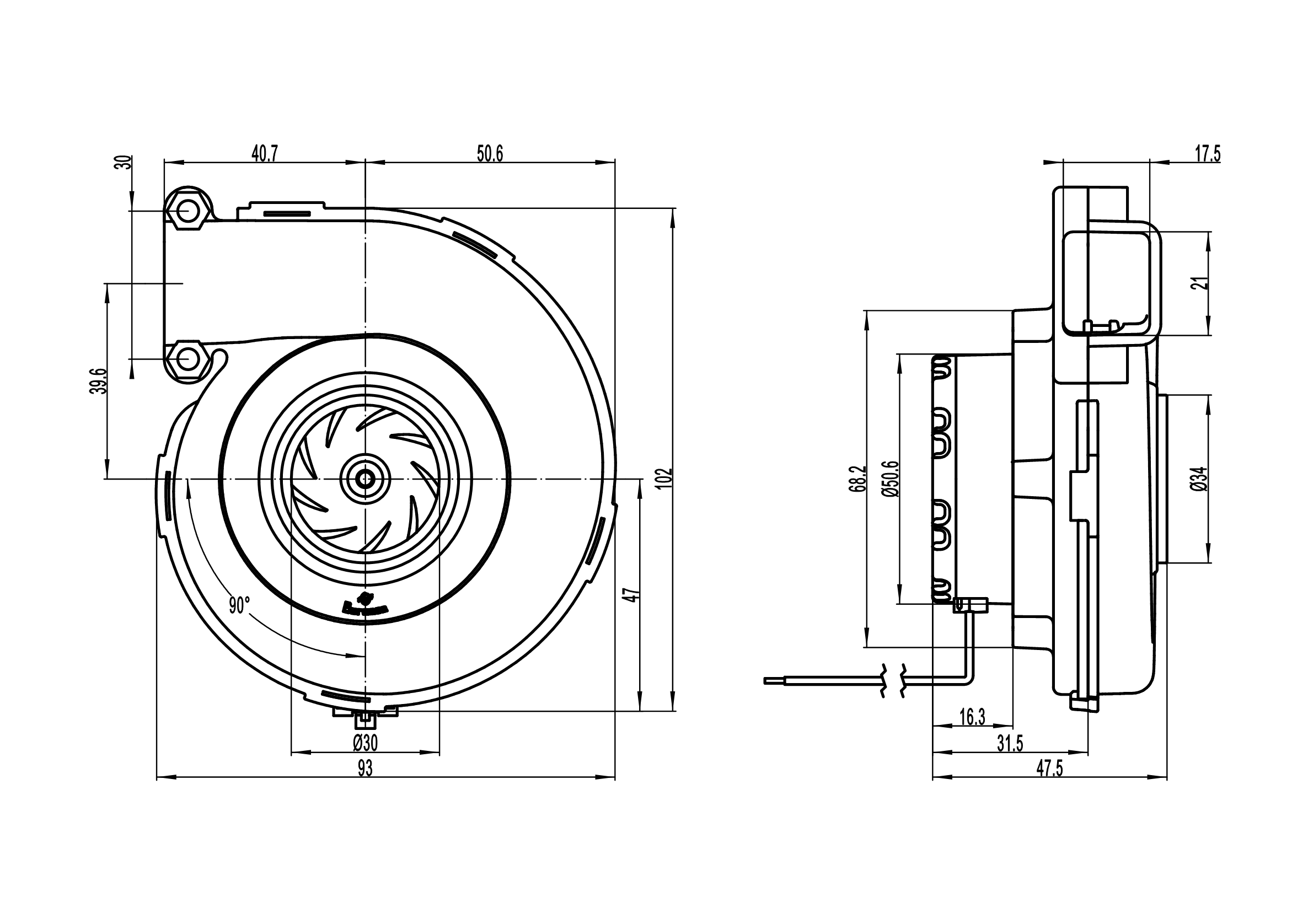 C95MS1-04 Dimensions Chart - 250723